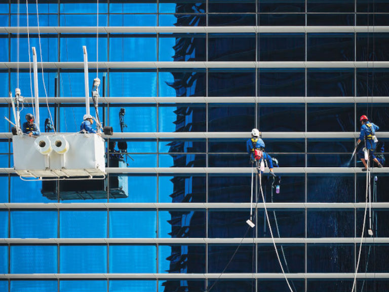 Pulizia grandi vetrate