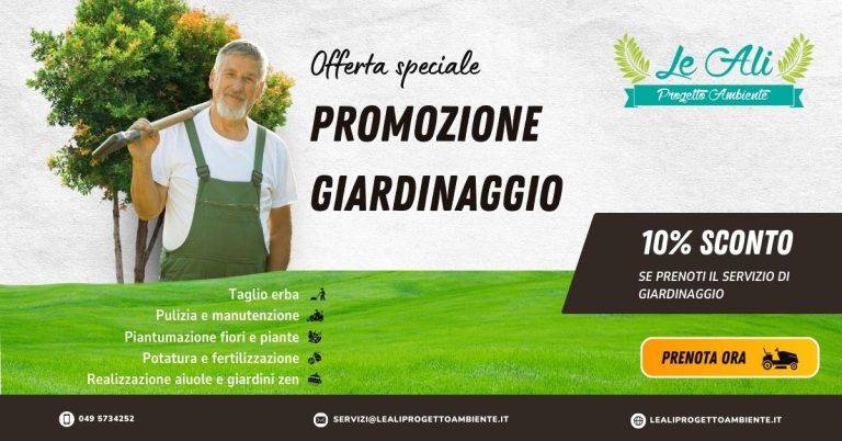 Promozione speciale per i tuoi lavori di giardinaggio!